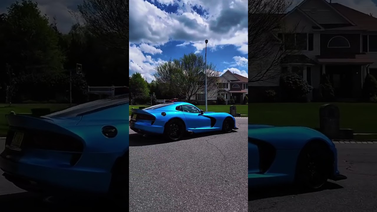 Mystic Blue Dodge Viper With Blizzard Carbon! 