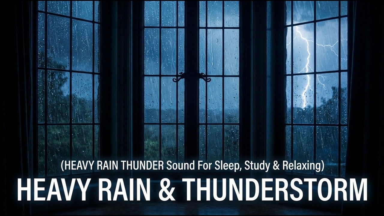 Night Rain for Sleeping – Deep Sleep Rain Sounds & ASMR Relaxation | No Ads