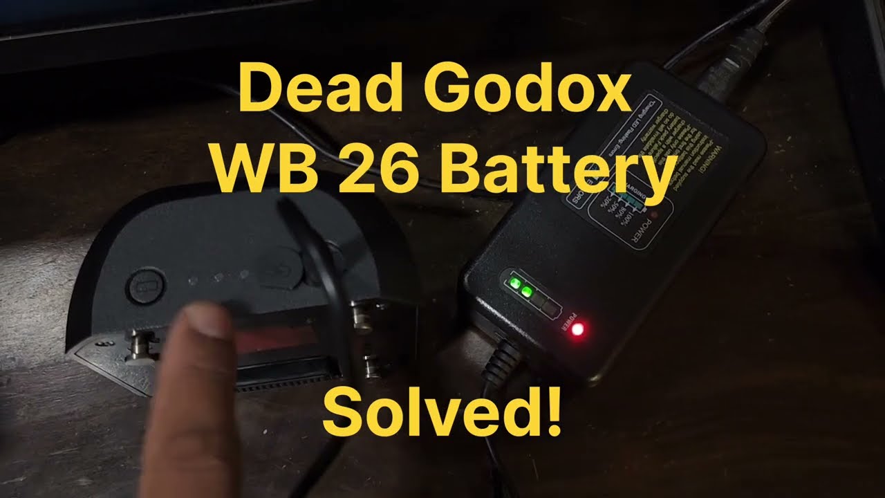 Godox WB 26 Battery Dead - Solved