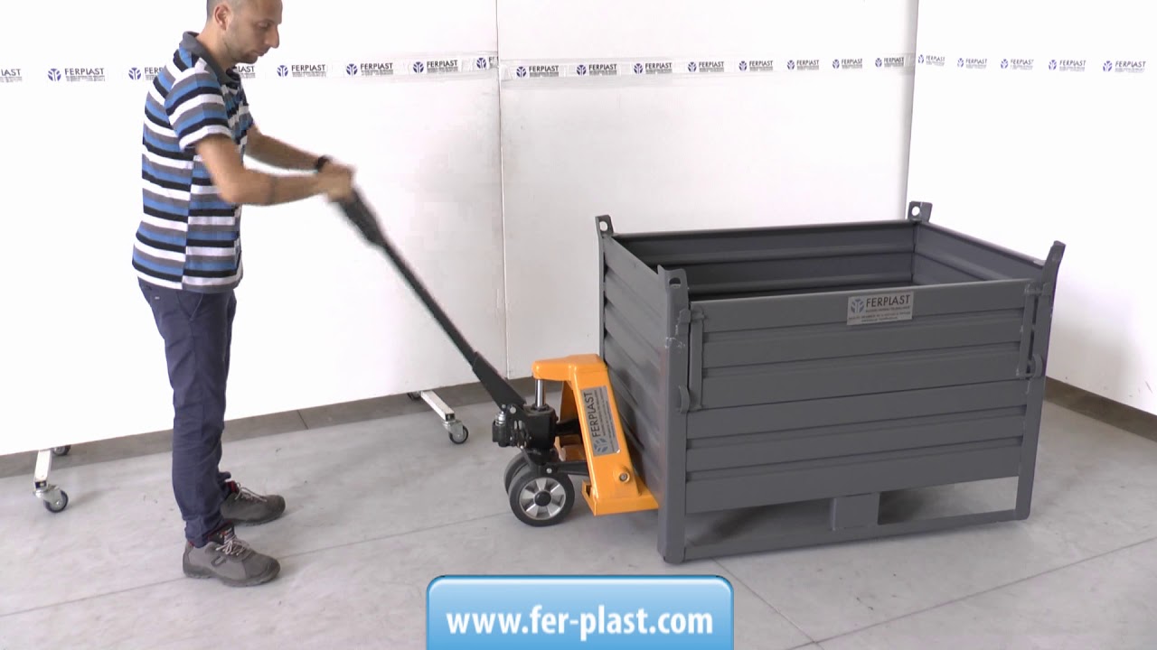 Transpallet manuale con forche corte FPBF25 L950 - www.fer-plast.com