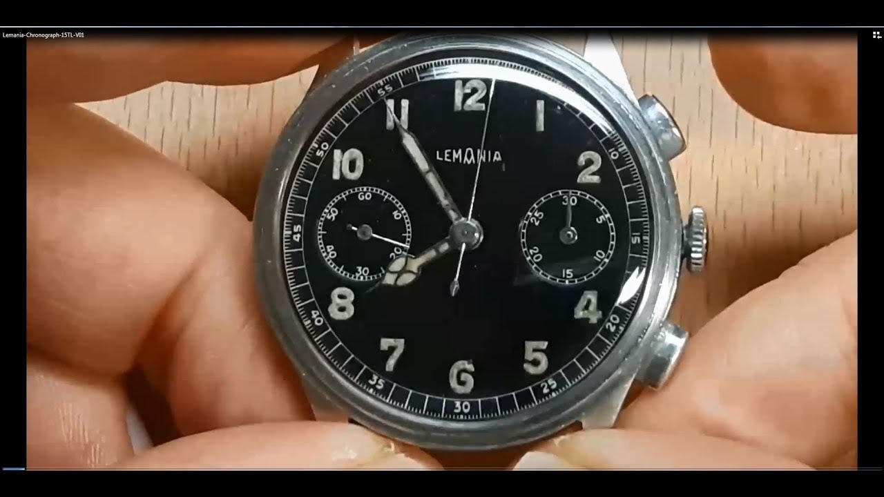 Lemania Chronograph Caliber 15TL Restoration - Cornehl