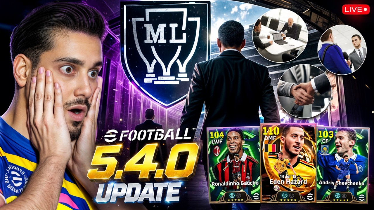 NEW eFootball 5.4.0 UPDATE LIVE 🔥 MASTER LEAGUE IS HERE! 🏆