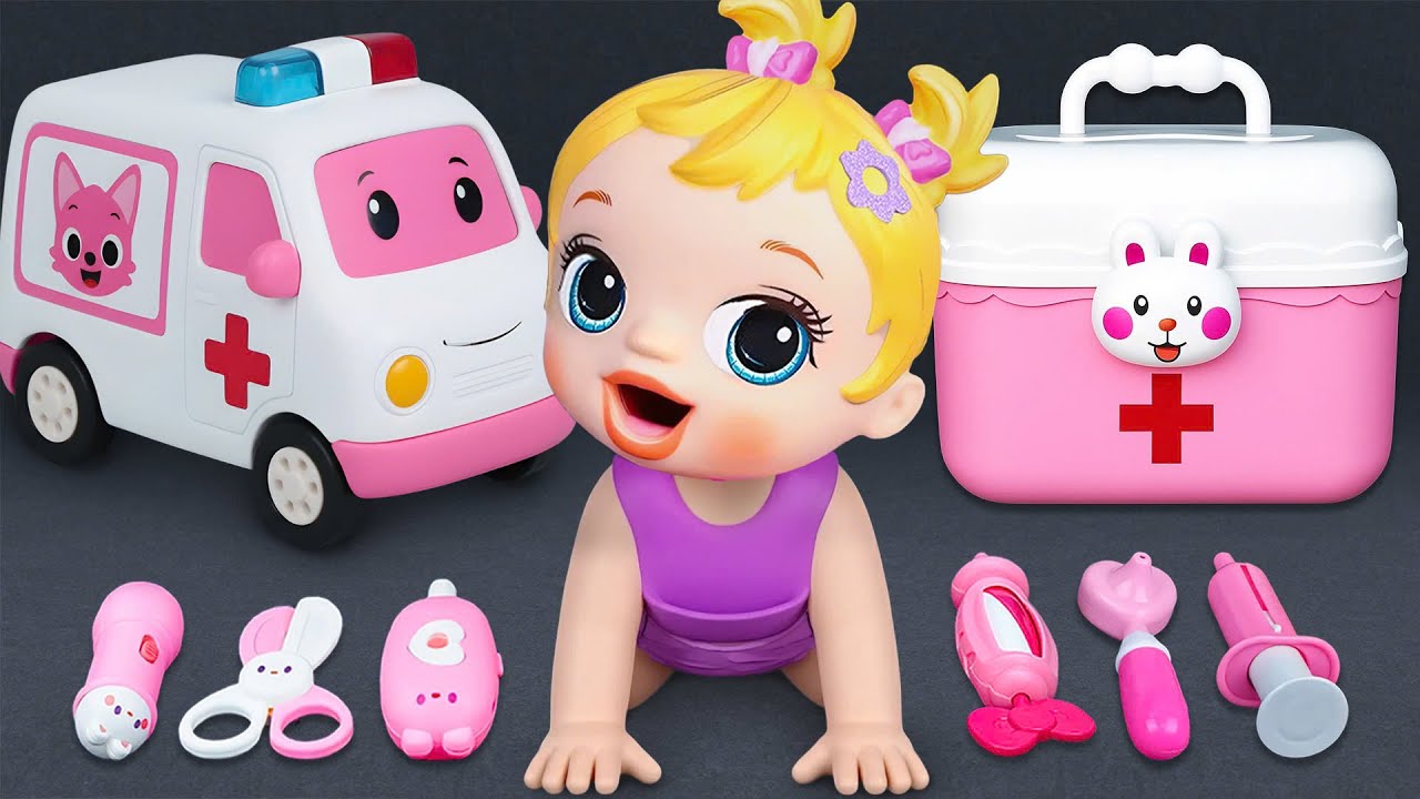 31 Minutes Ultimate Doctor Toys ASMR,Satisfying Unboxing PINKFONG Ambulance Slime | Playset Toys