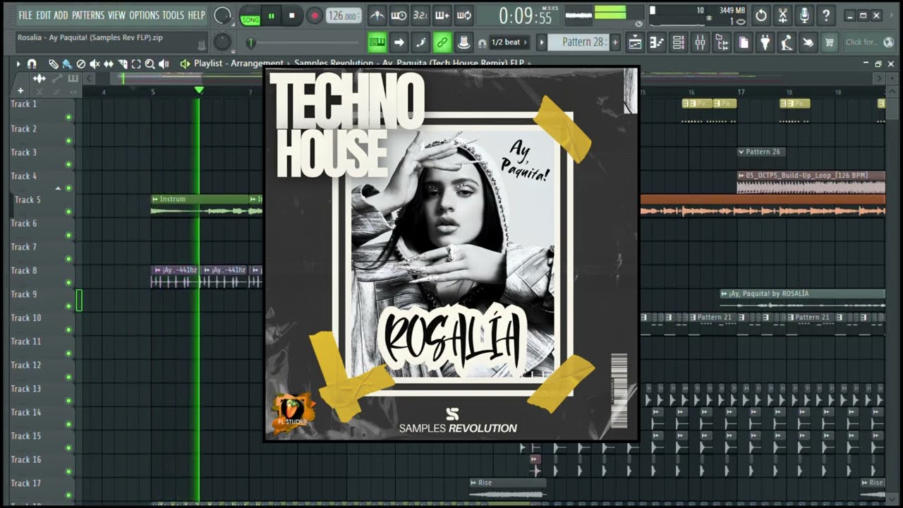 Rosalia - Ay Paquita! | TECH HOUSE FLP | PROFESSIONAL FL STUDIO TEMPLATE - Remix