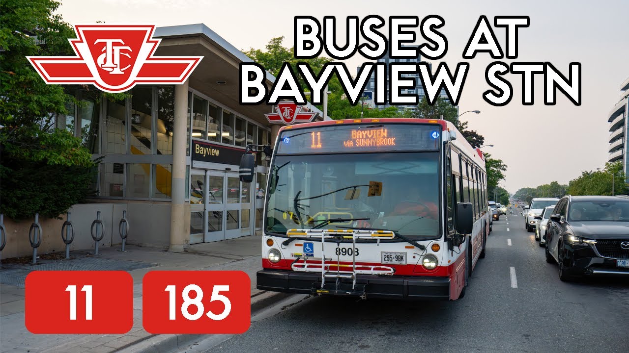 TTC Buses at Bayview Station