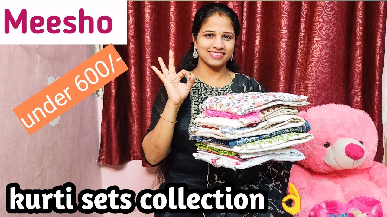 Meesho Kurti sets collection 👌😍|budget friendly|cotton kurti sets❤️|#meeshohaul@Anusinfotelugu 