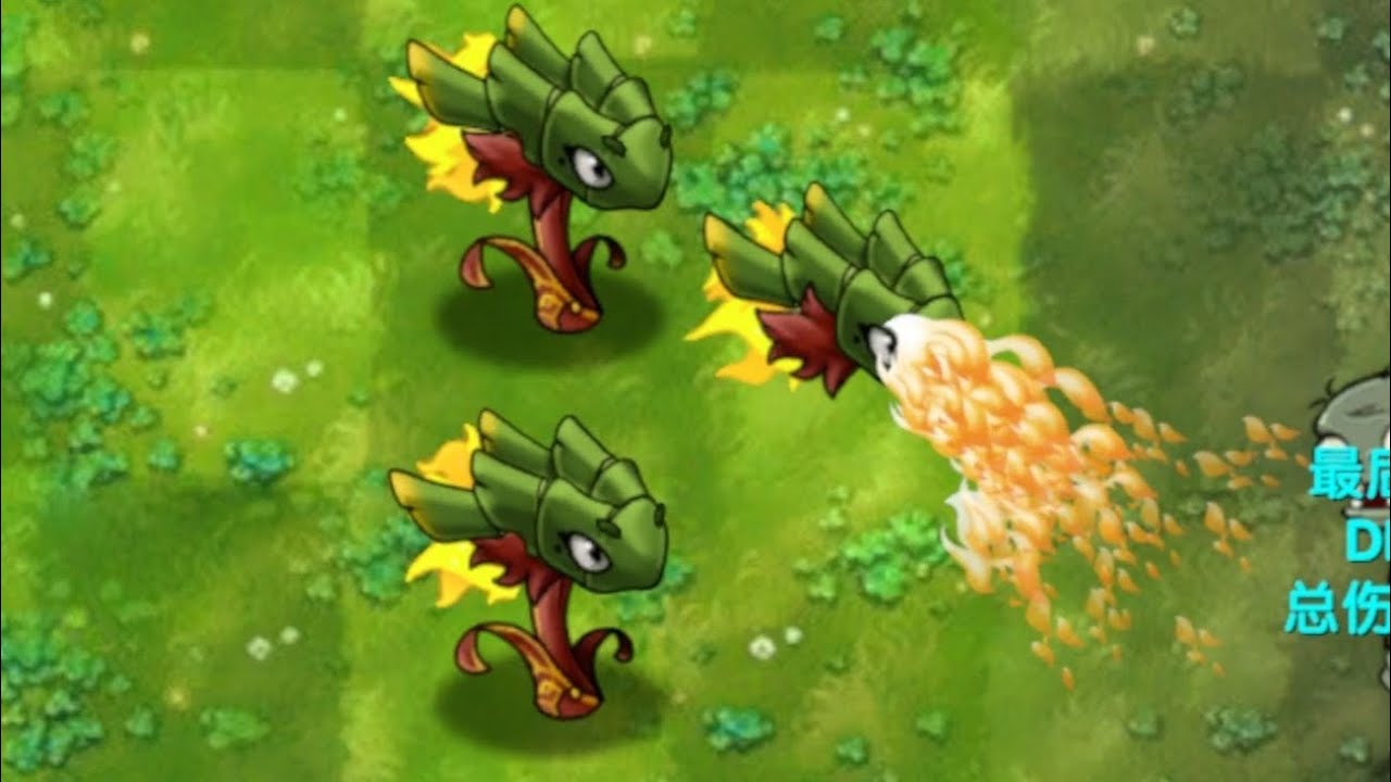 Pvz fusion 3.5 New Fused Plant 432: Fiery Bamboo Dragon