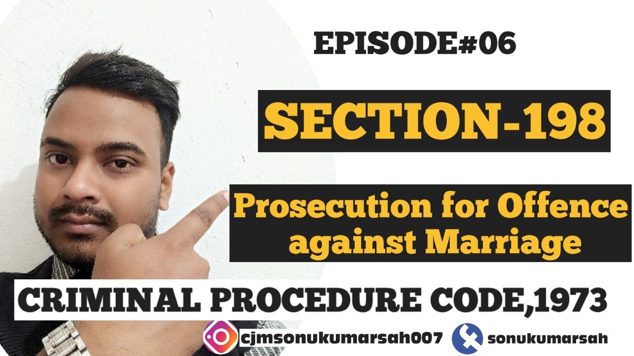 Sec 198 Crpc/Condition requisites for initiation of proceedings