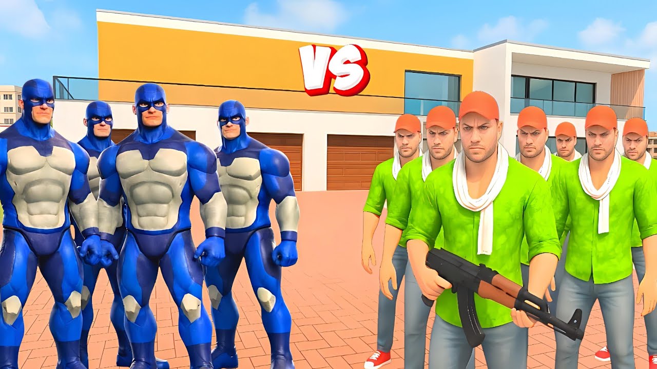Jack vs Rope Hero Gang Fight 😱🔥 Indian Theft Aura Simulator 🔥🤩 Aryan Gamerz 