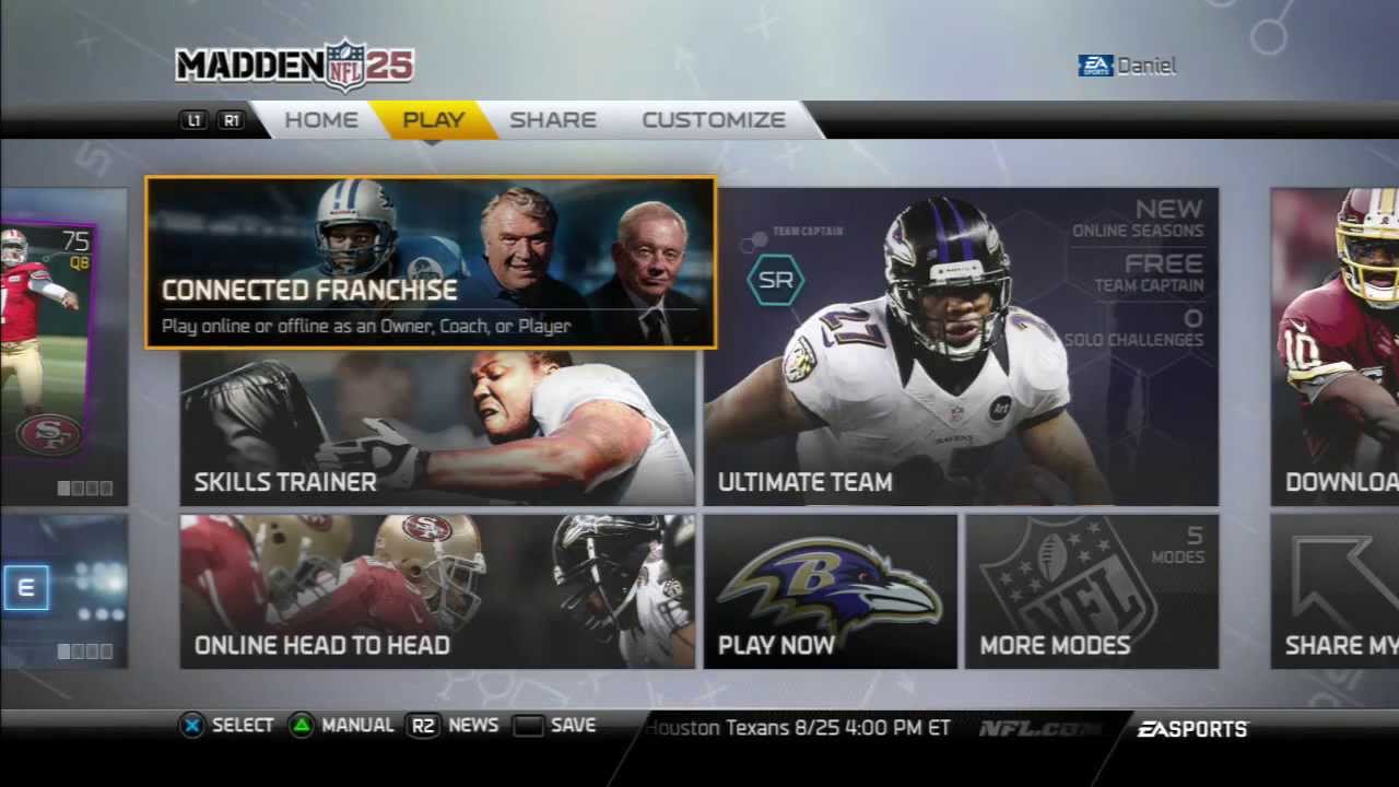 Madden 25 Connected Franchise 2 players!