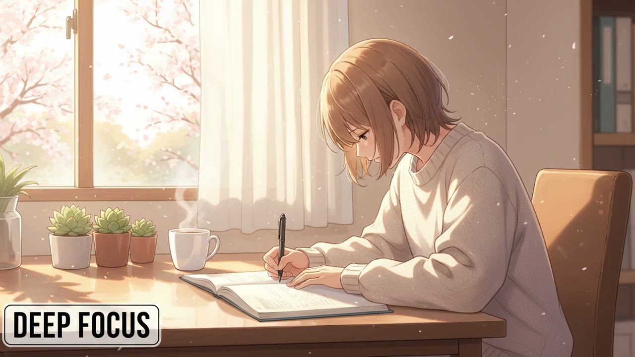 Deep Focus Piano Lofi for Study and Work | Distraction-Free, No Lyrics (57 Minutes)
