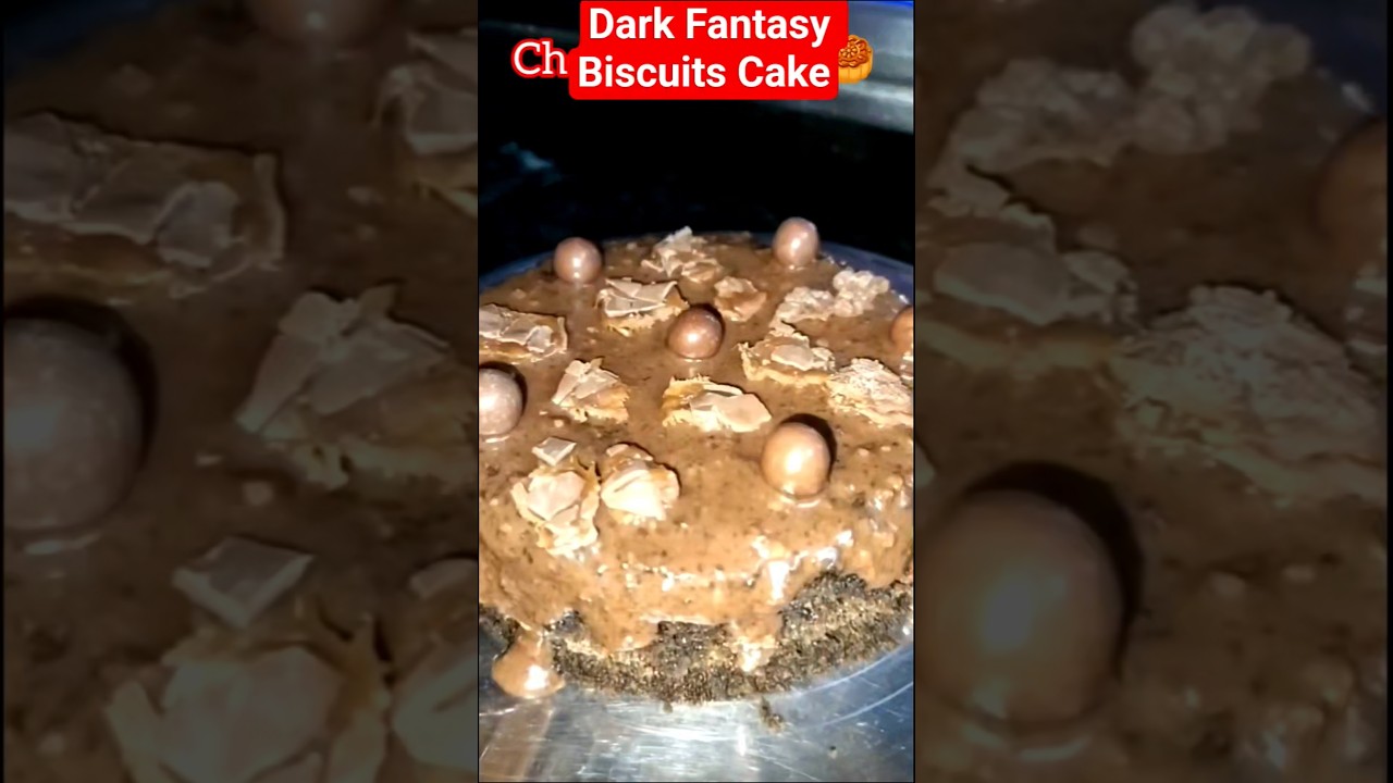No Oven Dark Fantasy Biscuits Chocolate Cake Recipe 🎂 