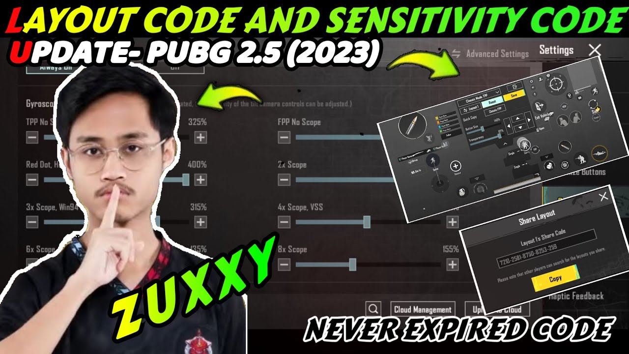 PJEV ZUXXY SENSITIVITY SETTINGS | ZUXXY CONTROL CODE 2.5 | ZUXXY SENSITIVITY CODE | ZUXXY LAYOUT