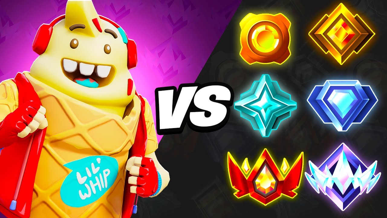 1v1 Against Every Fortnite Rank (BRONZE to UNREAL)