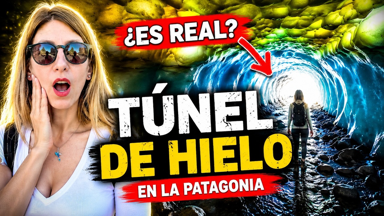 Entramos a un túnel de hielo en la Patagonia ¿es real?