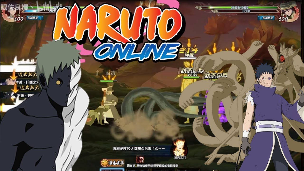 Naruto Online - Black Zetsu and Obito [Ten Tails Attachment] TEAM UP