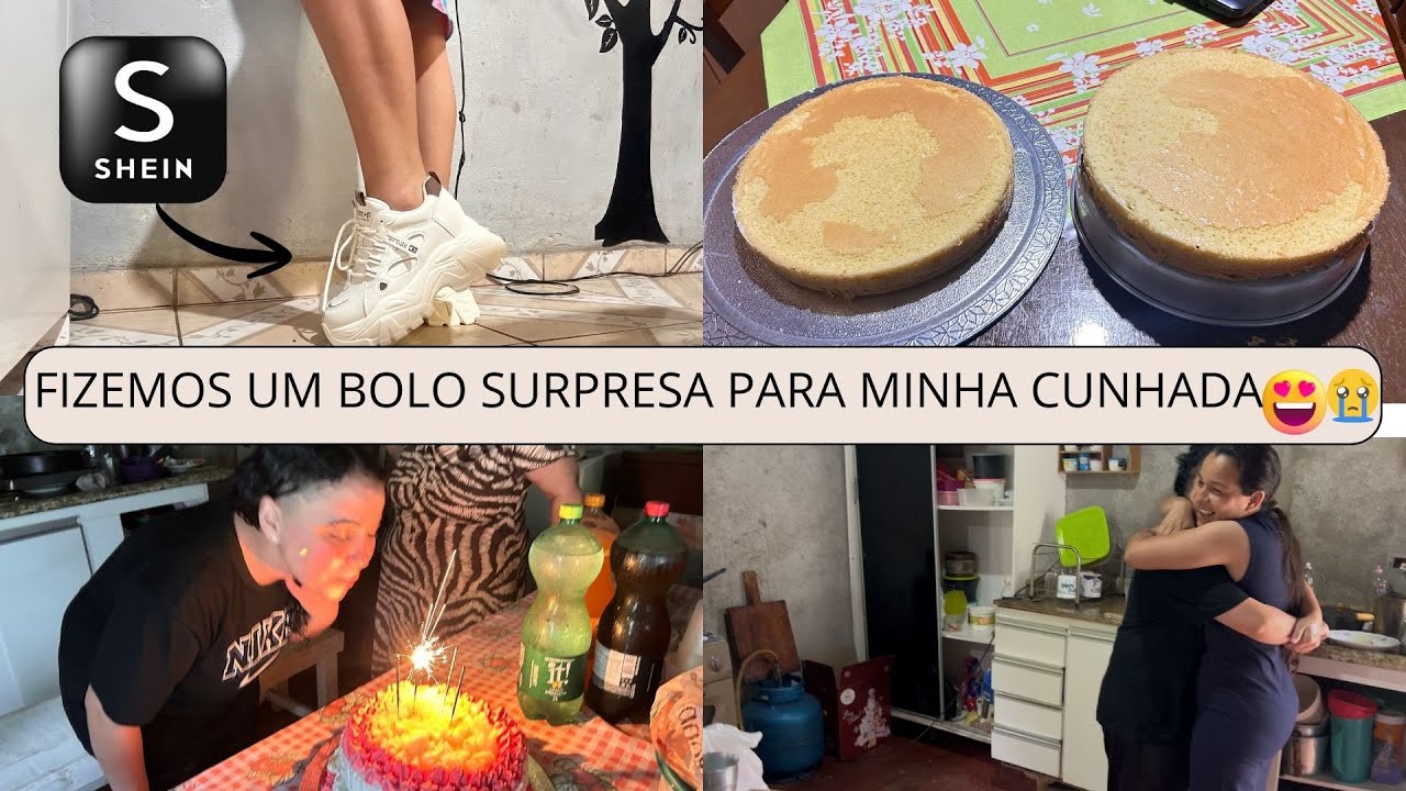 ELA NÃO ESPERAVA! BOLO SURPRESA PARA MINHA CUNHADA🎉🎂+COMPRINHA DA SHEIN
