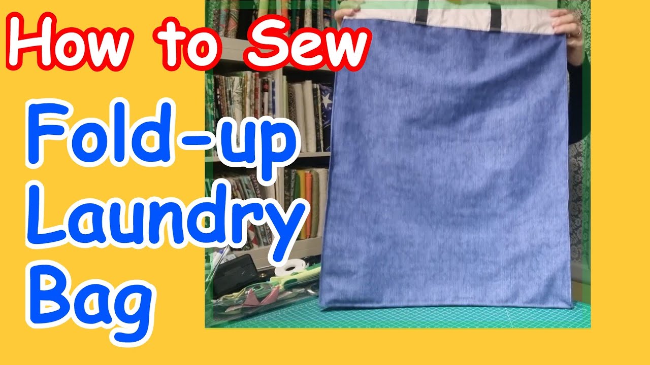 How to sew a giant drawstring laundry bag for travelling & camping DIY large santa sack toy tote bag