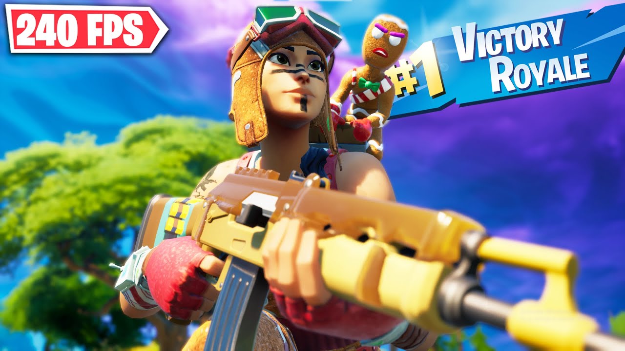 Gingerbread Raider Skin Gameplay 😍 Solo Win No Commentary (Fortnite Chapter 2 Season 5, PC, 1080p)