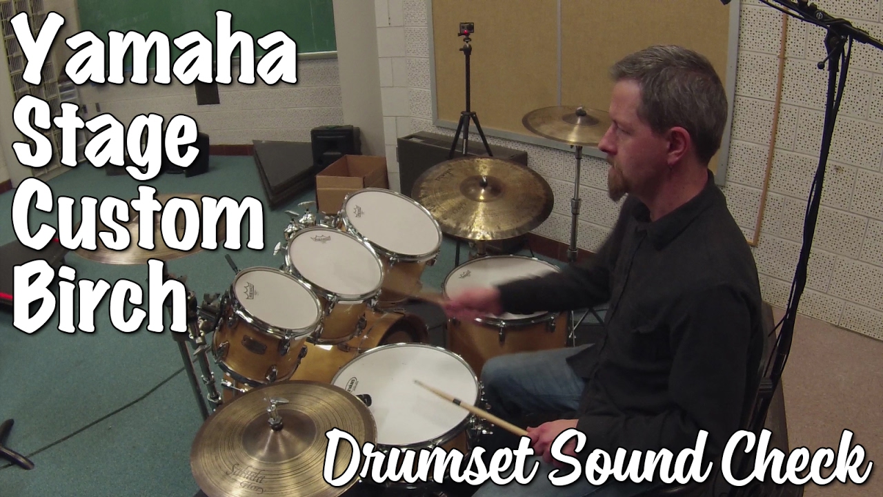 Yamaha Stage Custom Birch with Remo Coated Emperors Soundcheck
