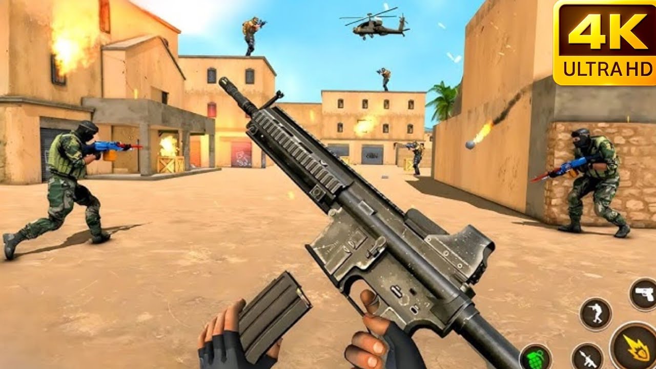 Ultimate Shooting Challenge 🔥 Anti Terrorist War Level 21–25 Gameplay