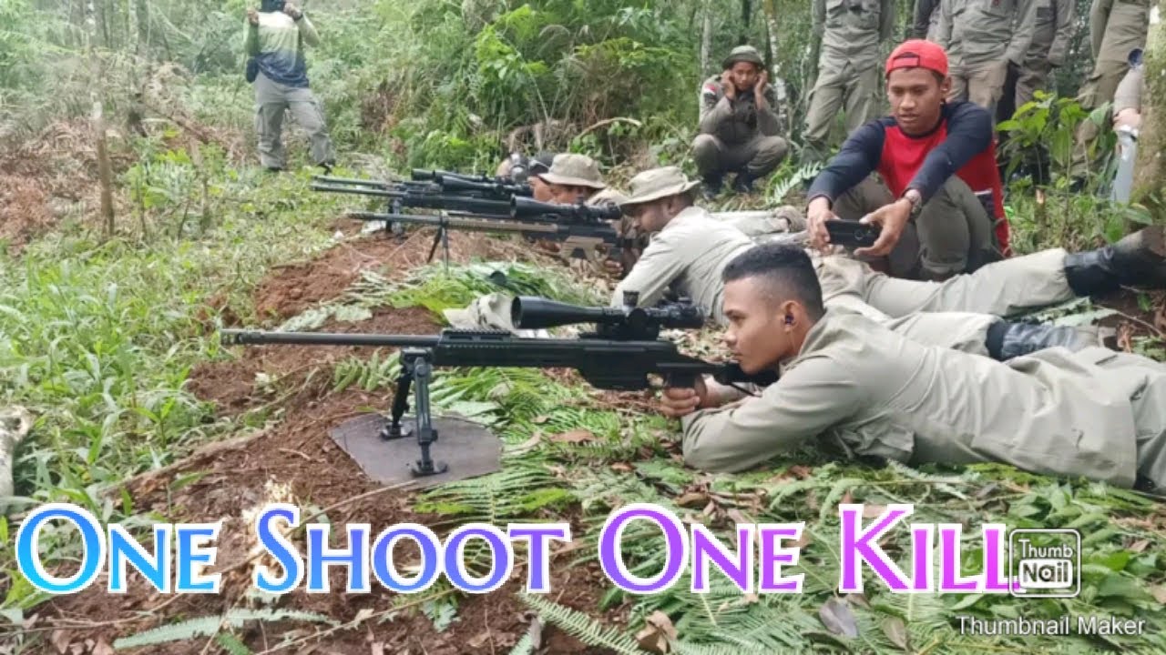 Sniper brimob/ternyata begini latihan sniper
