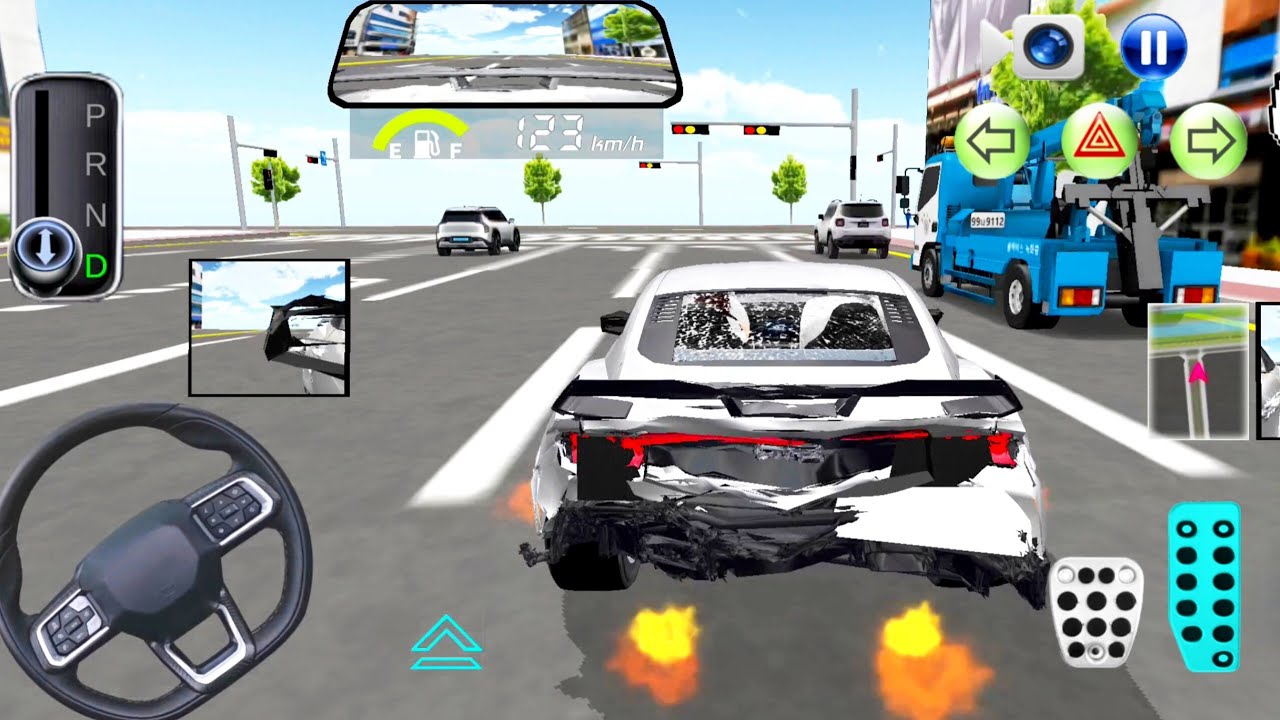 Old Ford Mustung Car Modify and Parking || 3d Driving Class #gameplay #cargame 