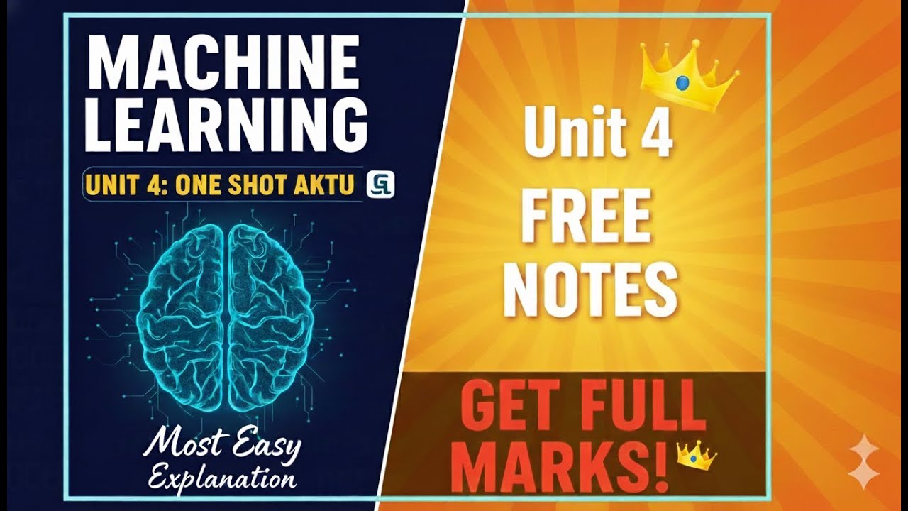 Machine Learning Techniques Unit 4 OneShot Aktu|Btech| 3rd Year #oneshot #machinelearning #aktubtech