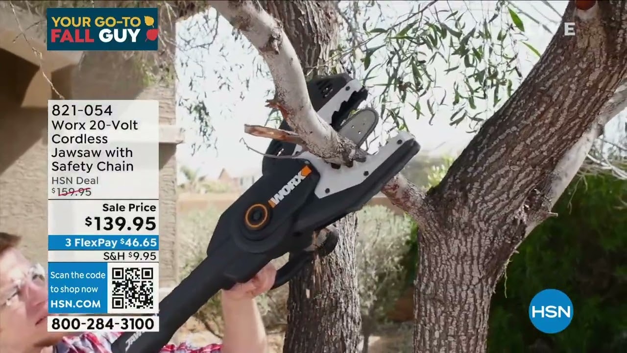 Worx 20Volt Cordless Jawsaw with Safety Chain
