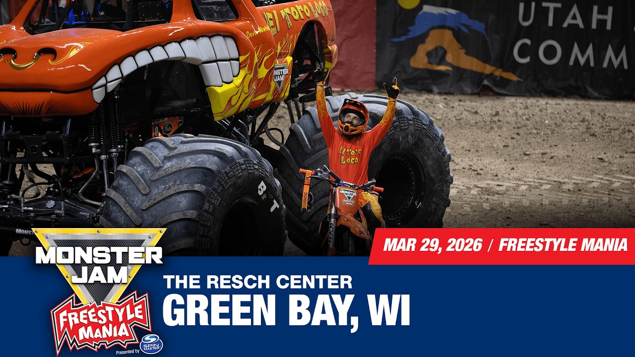 Monster Jam: Green Bay - 4 (Full Event) | March 29, 2026 | Freestyle Mania