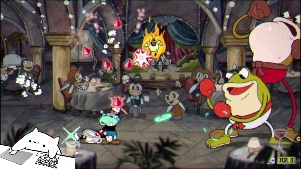 Completando el juego de las tazitas con mi hermano (Cuphead) (no lo completamos hoy)!!