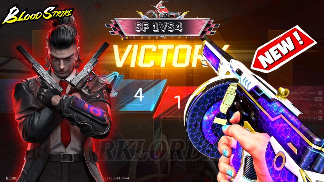 Squad Fight 1vs4 Hard Challenger Movement Gameplay in Bloodstrike INSANE High Kill