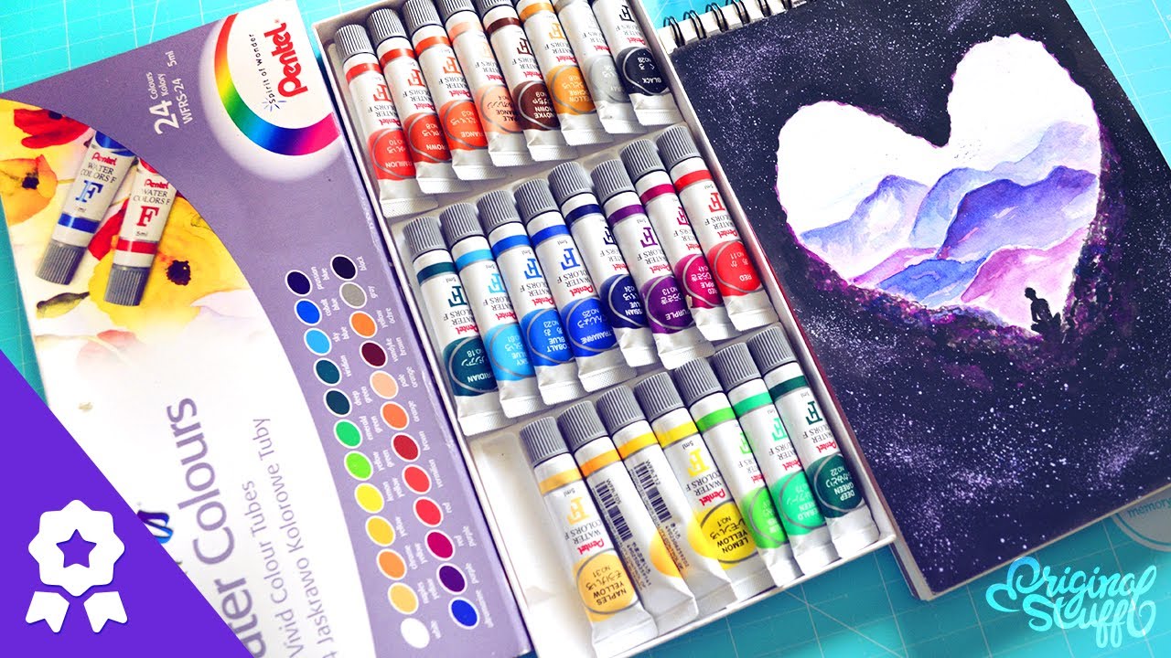 #APruebaDeOS - Acuarelas Pentel / 24 colores ¿Qué tan buenas son? :)