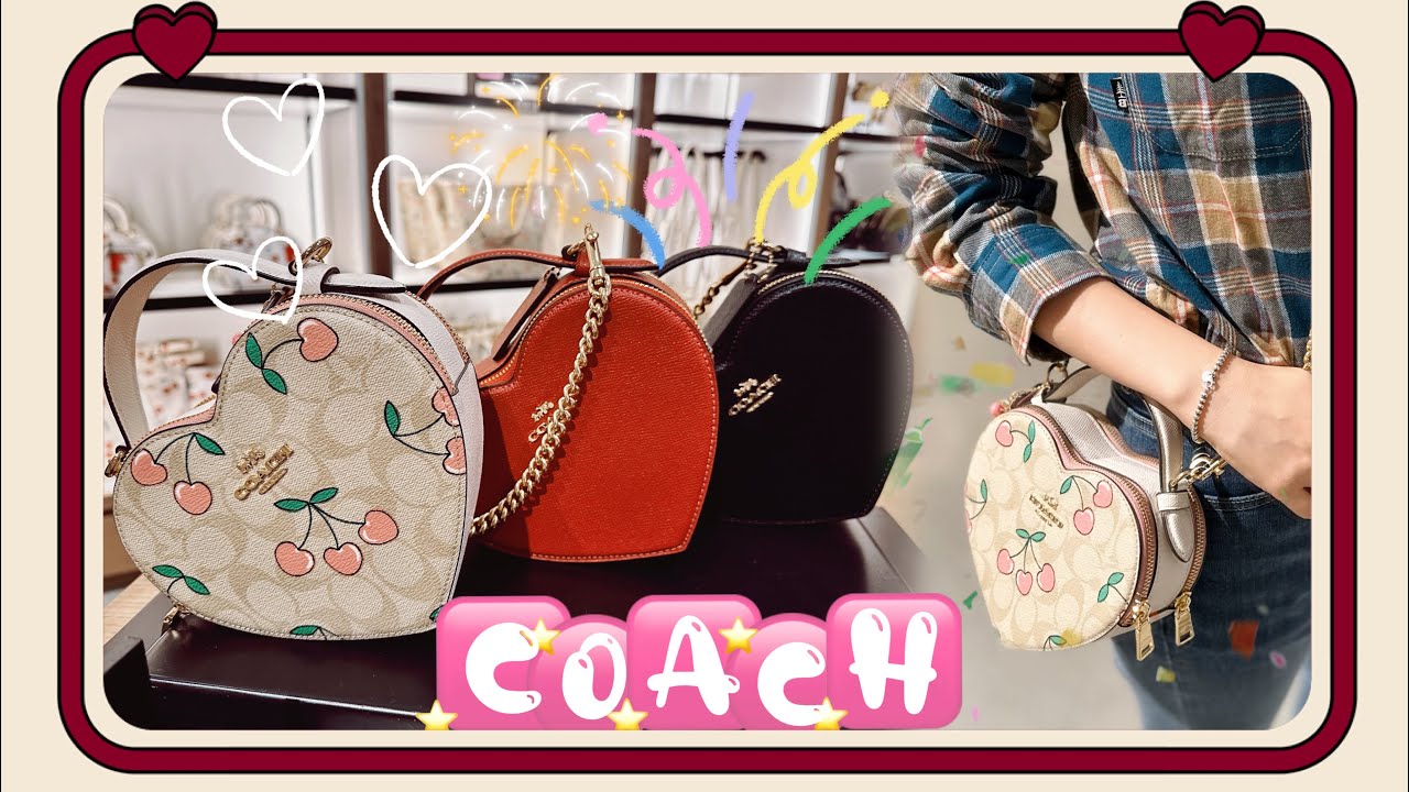🆕Coach outlet bags Heart Crossbody