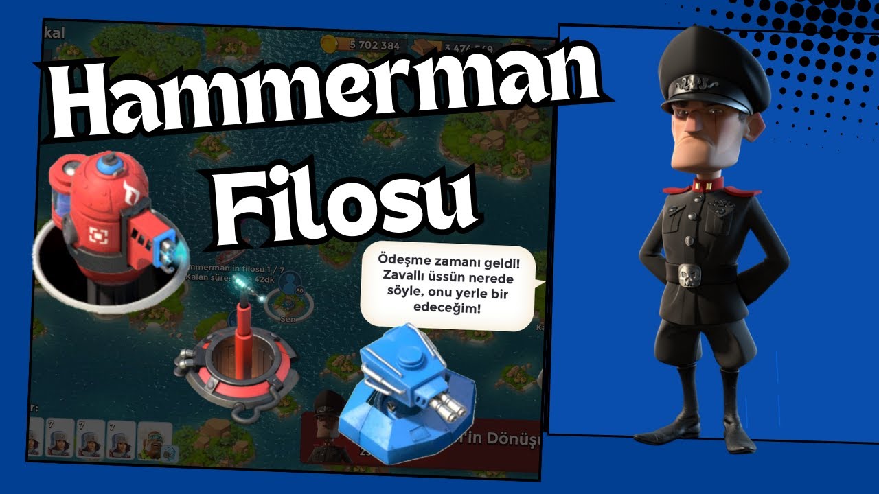 Hammerman Filosu Fleet Strikes Back Boom Beach Türkçe