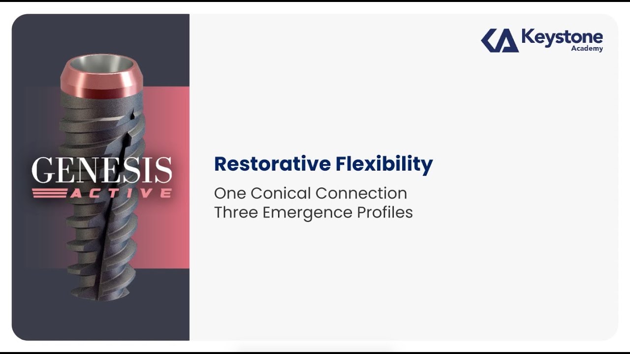 Genesis Active: Restorative Flexibility: One Conical Connection – Three Emergence Profiles