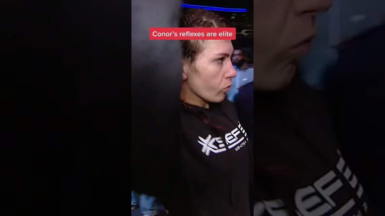 Conor McGregor&rsquo;s reflexes are elite 🧢