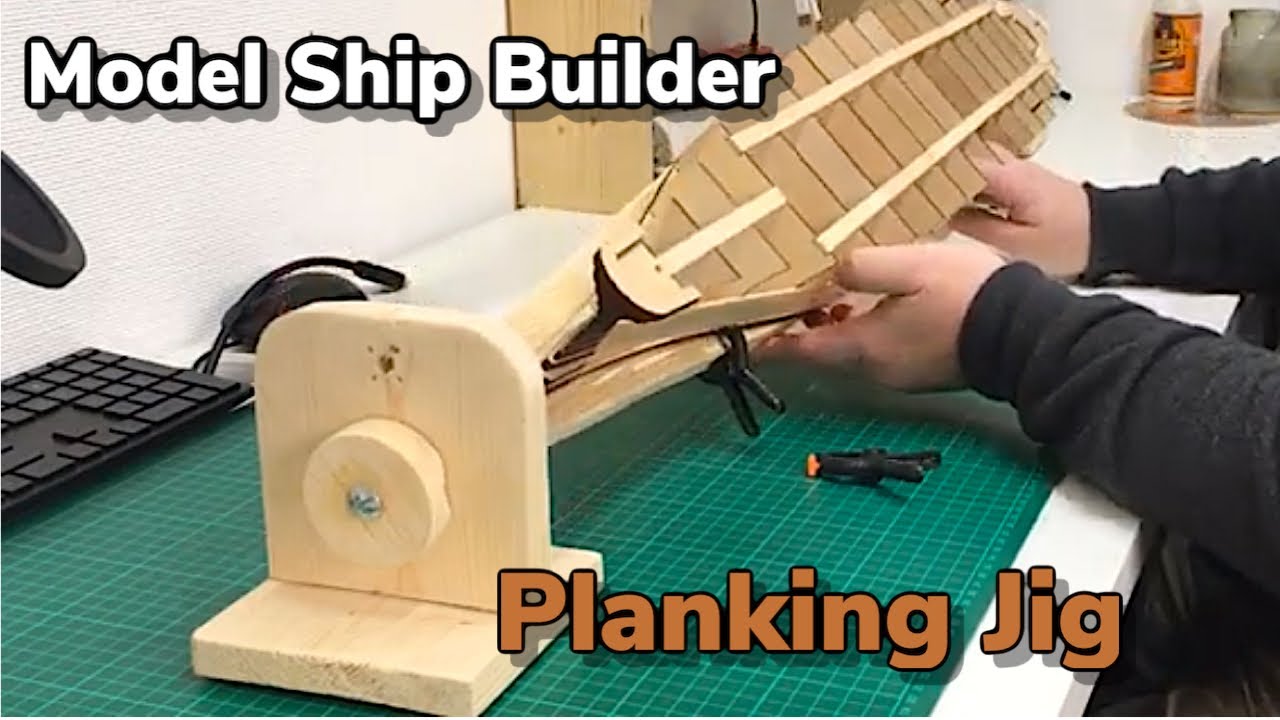 Wooden Model ships /  Swing & Tilt  ( PLANKING JIG)