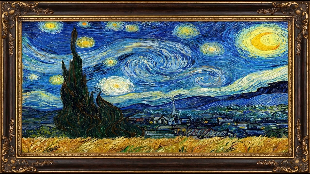 12h Art Van Gogh | Frame TV Art 4K | Ambient Background