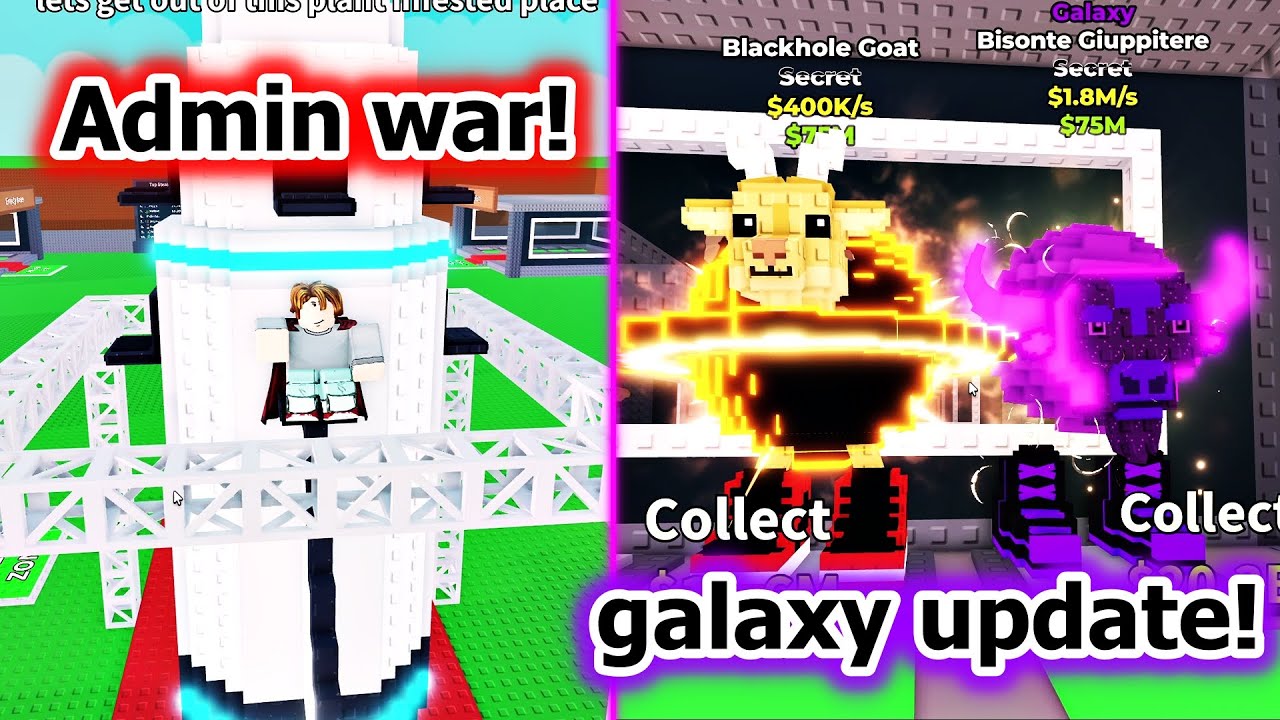 Admin wars has begun! Roblox Steal Brainrot