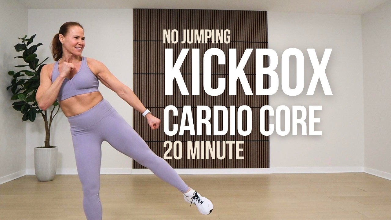 20-Minute No Jumping Cardio Core Kickboxing Workout | Low-Impact, Full Body Burn