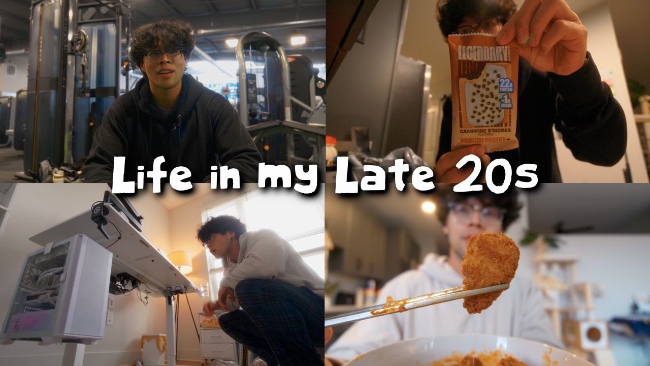 showing up to be 1% better 💪🏼 | simple desk upgrade | lazy high protein meals | Life in My Late 20s