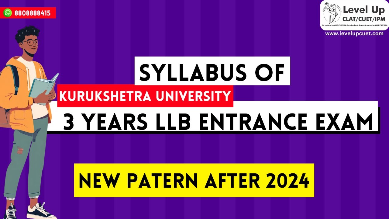 Kurukshetra University 3 years LLB Entrance Exam Syllabus | kuk university law department entrance
