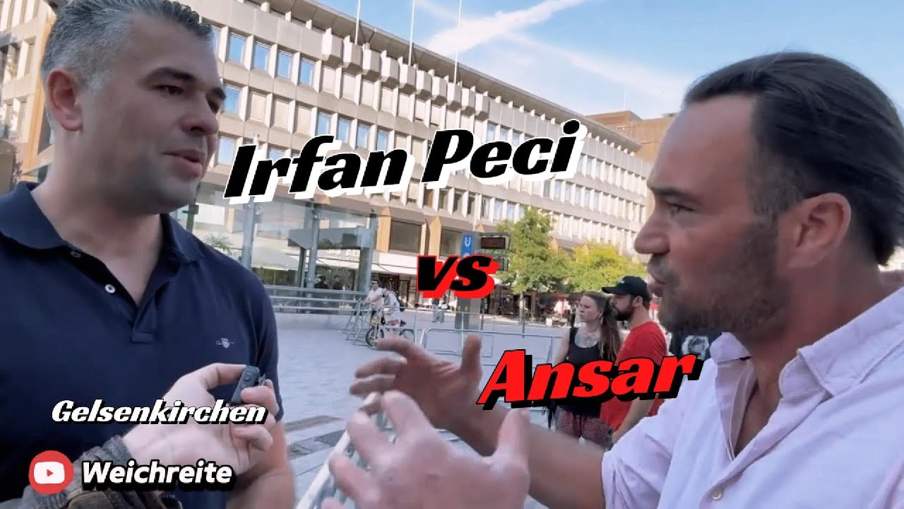 Irfan Peci vs Ansar 19.8.25 Gelsenkirchen AfD Wahlkampfauftakt
