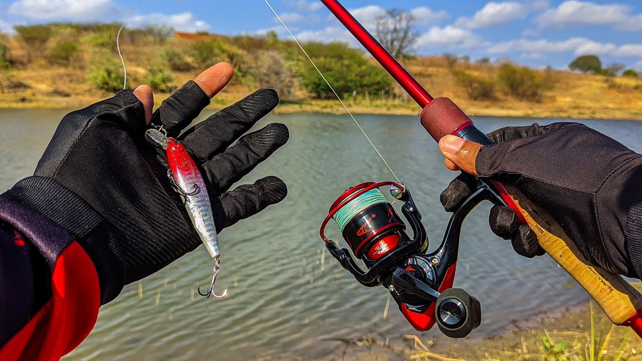pescaria de traíra com o melhor kit de pesca do AliExpress 🎣