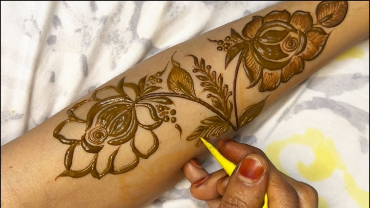 Classic Flower Mehndi Design | Mehndi Design Dubai |Step By Step ​⁠​⁠@Tabassumhennaartist1568