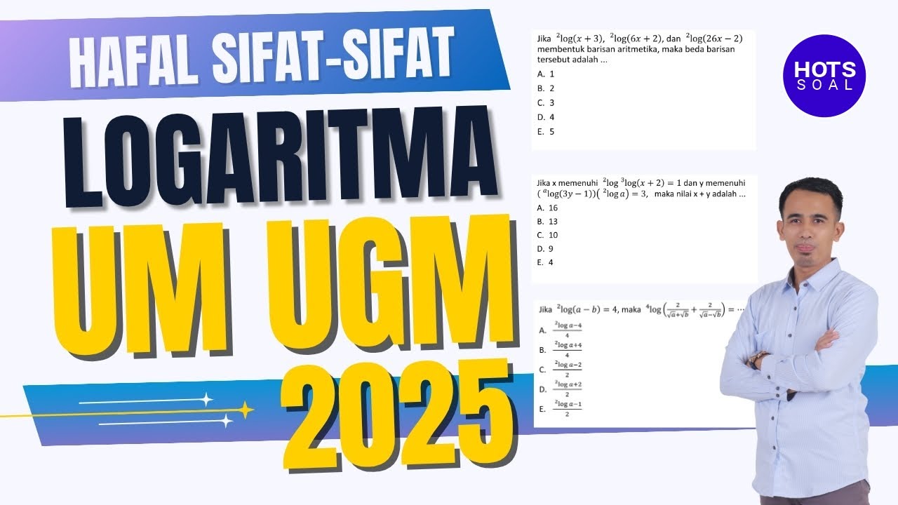 [14] BENTUK SOAL LOGARITMA DI UTUL UM UGM 2025 || MUSTI HAFAL SIFAT LOGARITMA