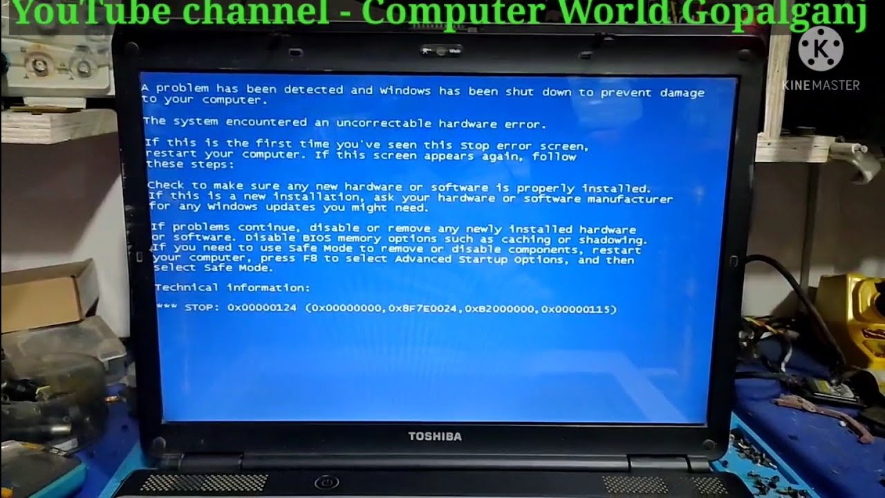 Blue screen.Solved!! Toshiba Satellite L305 laptop #laptoprepair  #computerworld #larning #itsarvice