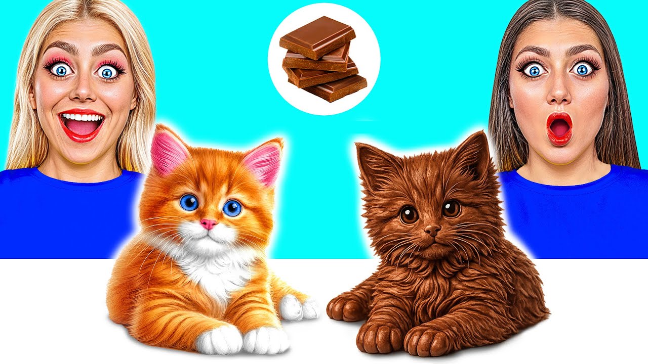Челлендж. Шоколадная Еда vs Настоящая еда | Потрясающие Кухонные Лайфхаки от Funny DO Challenge