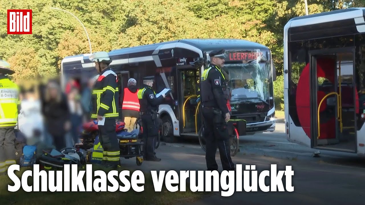Hamburg: 20 Verletzte bei schwerem Bus-Unfall